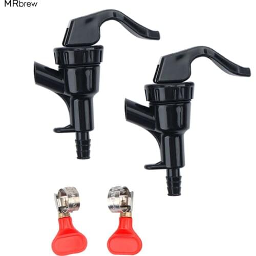 Picnic Faucet Liquid Dispenser Tap with Butterfly Stainless Steel Hose Clamp for Beer 2Pcs/lot