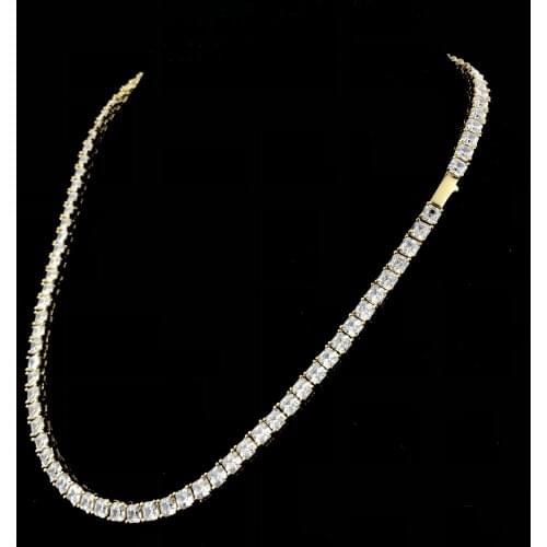 Square TENNIS NECKLACE