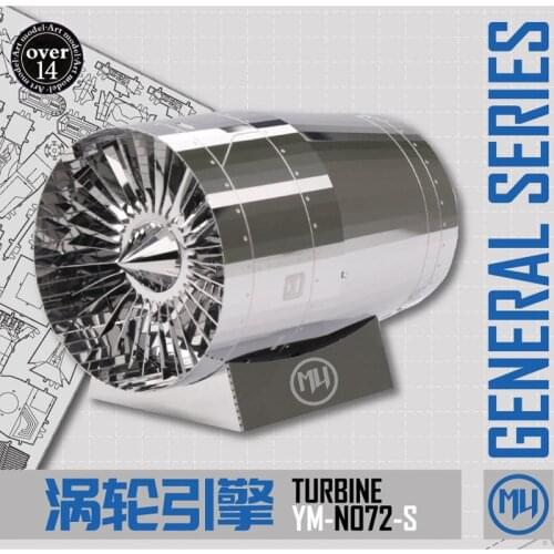 MU 3D Metal Puzzle Turbine engine General Series DIY Laser Cut puzzles Jigsaw Model For kids Educational Toys Desktop decoration