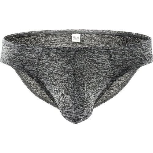 Men Underwear Solid Sexy Briefs Adult Breathable Underwear U Penis Pouch Underpants Apparel Briefs Gay S M L XL