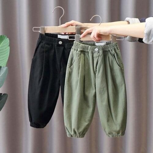 Boys Pants Kids Spring Autumn Clothes Children Causal Pants for Baby BoyTrousers cotton toddlers 90 100 110 120 130