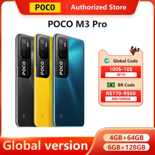 Global Version POCO M3 Pro 5G NFC Smartphone 4GB 64GB / 6GB 128GB 16.5" 90Hz FHD DotDisplay 5000mAh 48MP Triple Camera Octa Core