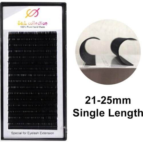 All size J/B/C/D 20-25mm Faux mink individual eyelash lashes maquiagem cilios for professionals soft mink eyelash extension