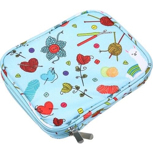 Knitting Needles Sewing Set DIY Storage Bag Crochet Hooks Thread Yarn Storage Bag DIY Organizer For Yarn Sweater Needles