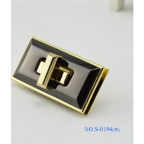 10 pcs/lot) luggage handbag hardware accessories high-grade leather bag custom two-color twist lock