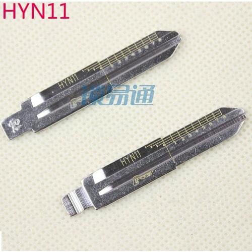 10PCS/LOT HYN11 Engraved Line Blade For Hyundai Elantra Tucson For Kia Cerato Scale Shearing Teeth Blank 2 IN 1 Lishi No.15