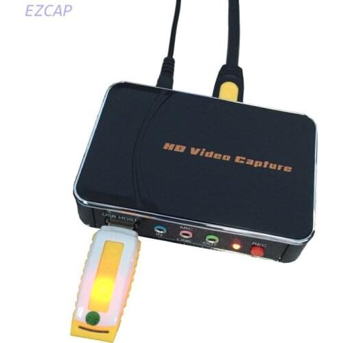 2017 new game capture with 1080p 30fps., convert 1080P HDMI YPbPr to U driver HDMI for xbox one game box ps3 Free shipping