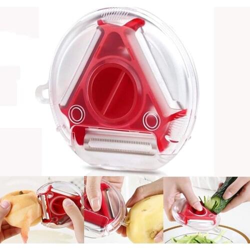3 in 1 Magic Trio Peeler Slicer Rotary Vegetable Fruit Slicer Shredder Julienne Cutter Potato Carrot Grater Kitchen Gadgets