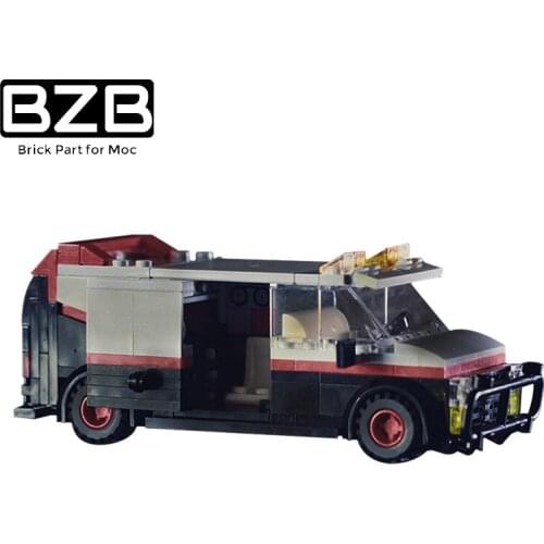 BZB MOC City High-tech Police Car Speed Sports Car Creative Building Block Model Kids Boys DIY Educational Toys Best Gifts