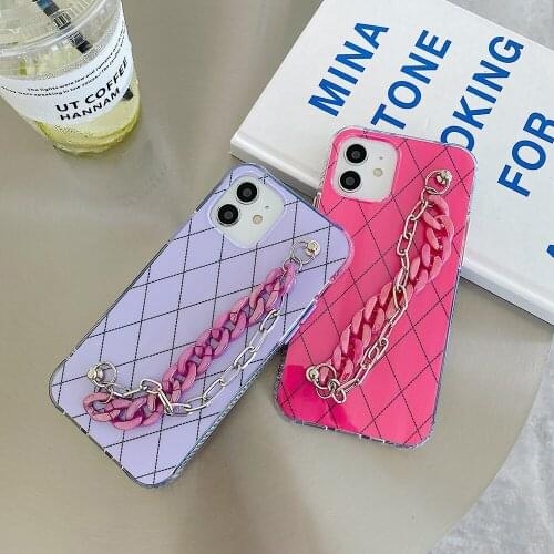 TPU Bracelet Phone Cases For iPhone 11 12 Pro Max X XR XS Max 12 Mini SE 2020 7 8 Plus Bracelet Soft Back Cover Protection Case