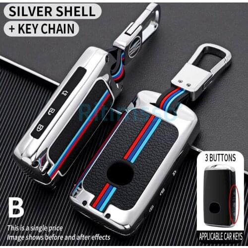 Alloy Auto Car Styling Key Case For Mazda 3 Alexa CX4 CX5 CX8 2019 2020 Car Holder Shell Remote Cover keychain