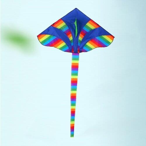 Easy to Fly High Ride Rainbow Kite for Kids Enjoy Spending Time with Children Beach Travel