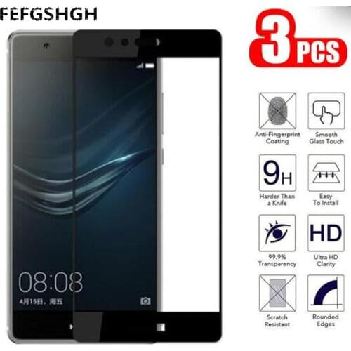 Tempered Glass For Huawei P9 Full Cover 9H Protective film Explosion-proof Screen Protector For Huawei P9 EVA-L09 EVA-L19