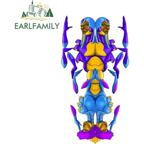EARLFAMILY 13cm x 7.1m for Totum Mecha Sticker Personality Car Decoration Custom Printing Skateboard 3D JDM Vinyl Material Decal
