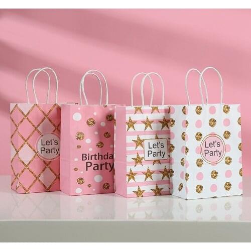 Kraft gift bag wedding birthday party mariage baby shower anniversaire eid mubarak Paper bags Communion details for guests