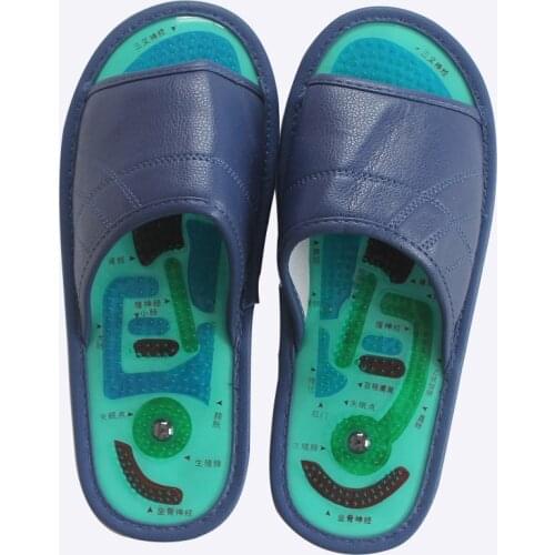 Massage slippers magnetic therapy acupoints sole foot therapy shoes indoor household anti-skid pebble sandals