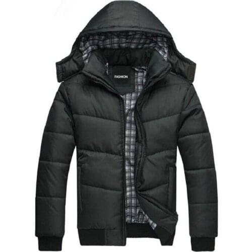 MENS WEAR Korean-style Urban Fashion Mens down Feather Cotton-padded Clothes MENS Outerwear Winter New Style