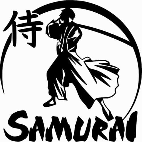 LLY-0715 Various Sizes/Colors Car Stickers Ninja Japanese Samurai Warrior Modeling Decal PVC Auto Decorative Accessories Decals