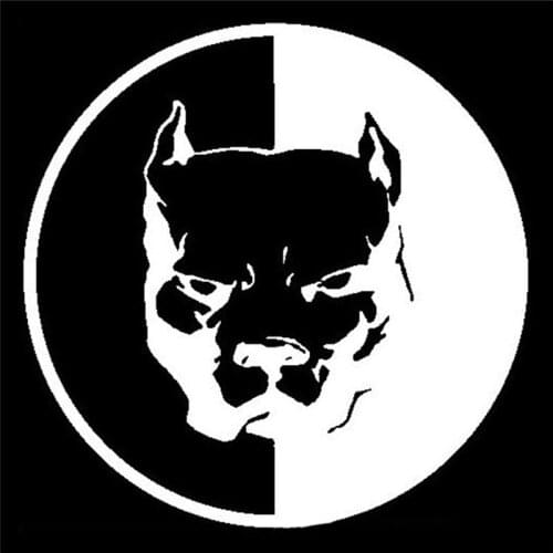 2017 Cute Car Decals Pitbull Super Hero Dog Vinyl Decal Sticker Car Window Bumper Wall