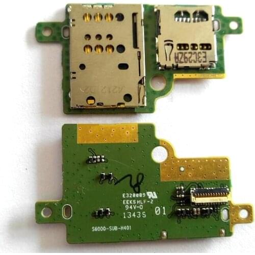 Genuine Micro SD & Sim Card Reader Board For Lenovo IdeaTab pad S6000 s6000h SIM & Memory Card Socket board Replacement Repair
