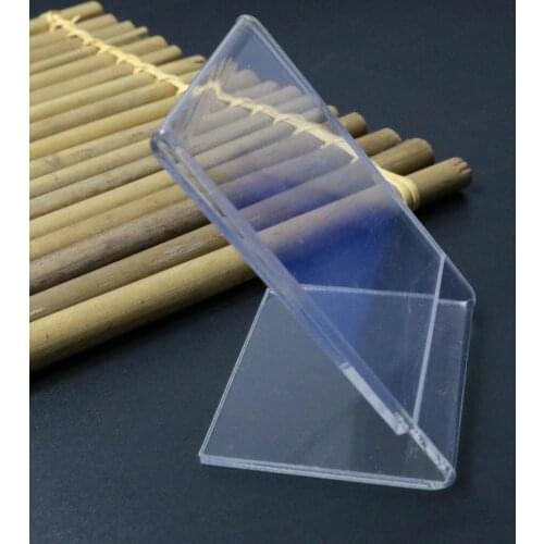 Transparent Acrylic QR Code Payment Card L-Shaped Plexiglass Business Card Holder Display Card