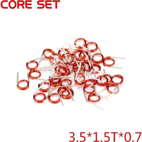 100PCS/Lot 3.5*1.5T*0.7 Inductors FM Coil Inductor Hollow Coil Inductance Copper Wire Remote Control High Quality