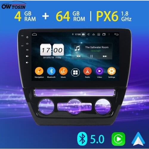 PX6 4+64G Android 10 Car Multimedia Player For Volkswagen VW Sagitar Jetta Bora Bluetooth 5.0 Tethering GPS 4G LTE DSP Radio