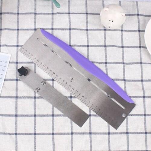 Stainless Steel Adjustable Cake Smoother Scraper Adjustable Cake Scrapers DIY Baking Decorating Tools