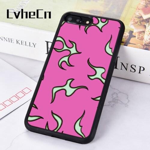LvheCn Rubber Silicone Phone Case Cover For iPhone 6 6S 7 8 PLUS XR X XS 11 12 PRO MAX MINI Tyler Flames Fire Flame Hot