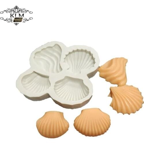 KLM Shells Shape Silicone Chocolate Mold Cake Decoration Mold
