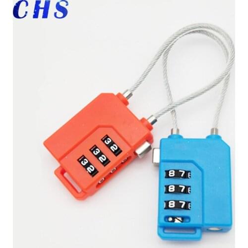 Padlock Smart Combination Locks 3 Digit Password Resettable Lock Code for Suitcase Luggage Bag Suit Hardware