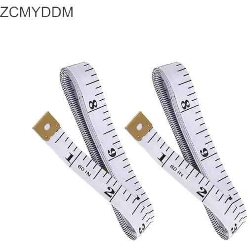 ZCMYDDM 1/3PCS White Measuring Ruler 60 inch150cm Double Scale Soft Tape Measure for Yardstick Cloth Cutting Rulers Sewing Tools