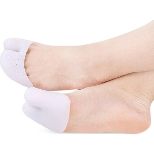 1 Pair Silicone Insole Gel Pad Protector Foot Care Corrector Toe Separator Cap