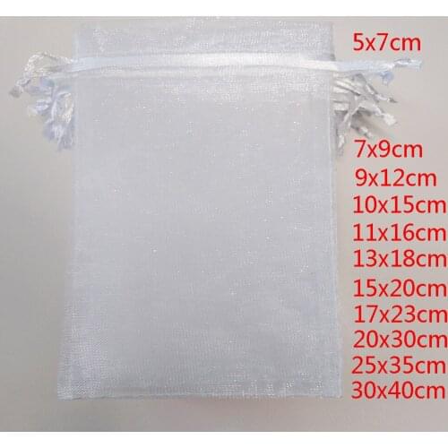 100pcs Jewelry Bags Gift Bag Drawstring Organza Bags Jewelry Packaging Display Organza Jewellery Bags Gift Pouch Jewelry Pouches