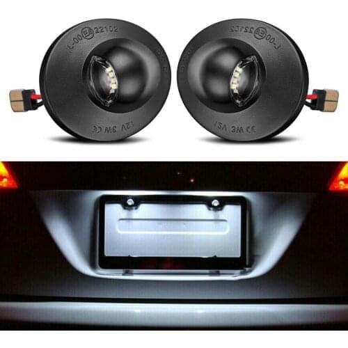 2Pcs Car LED License Plate Light Assembly Replacement For Ford F-150 F250 F350 Pickup Excursion Explorer Ranger Expedition