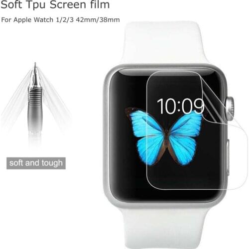 Esobest 2pcs 3D Full Coverage screen Film For Apple Watch 1 2 3 38mm 42mm soft TPU Screen Protector guard ( not glass )