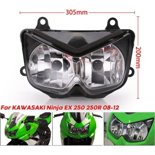 Motorcycle modified accessories headlamp assembly is suitable For Kawasaki Ninja 250R /Ninja250R 08-12/ Z1000 03-06 /Z750 04-06