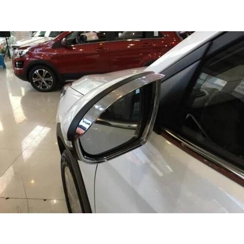 For Hyundai Tucson 2015 2016 2017 2018 2019 2020 ABS Car Rearview Mirror Eyebrow Shield Cover Trims Stickers Accessories