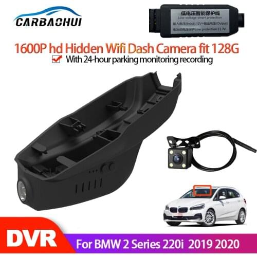 Car Wifi Mini DVR Driving Video Recorder Dash For BMW 2 Series 220i 2018 2019 2020 2021CCD Night vision high quality hd 1080P