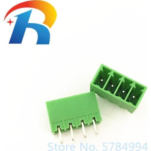 Free shipping 50PCS KF2EDG-3.5-4P KF15EDGV 3.5 mm 4PIN PCB connector Plug-in pcb terminal block straight pin type 2EDGV