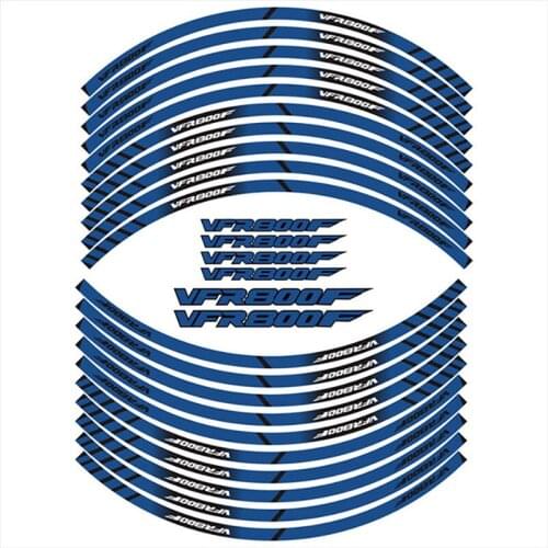 Motorcycle Accessories For HONDA VFR800F vfr800f Wheel Rims Reflective Stickers Stripe Tire Logo Protection Decorative Sticker