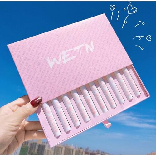 10pcs/set Matte Lipstick Set Velvet Lip Glaze Color Charm Lasting Non-fading Lip Makeup Lipsticks Sexy Lip Stick Makeup Cosmetic