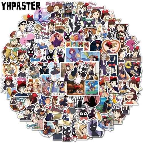 10/30/50pcs/pack Miyazaki Hayao Stickers Kikis Delivery Service Stickers For Laptop Luggage Motorcycle Phone Skateboard Fridge