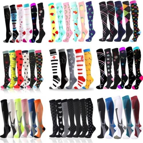 Multi Pairs Compression Socks Fit For Sports Compression Socks For Anti Fatigue Pain Relief Knee Prevent Varicose Veins Socks