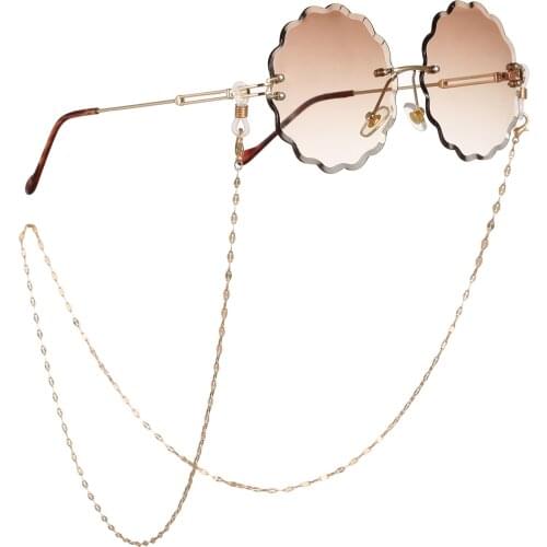 2020 New Fashion Color Copper Glasses Chain for Women Metal Sunglasses Cords Beaded Eyeglass glasses accessories