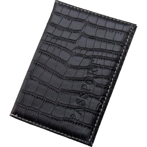 Passport Holder Protector Wallet Business Card Holder Soft Passport Cover Leather Delicate PU Alligator Embossing bag