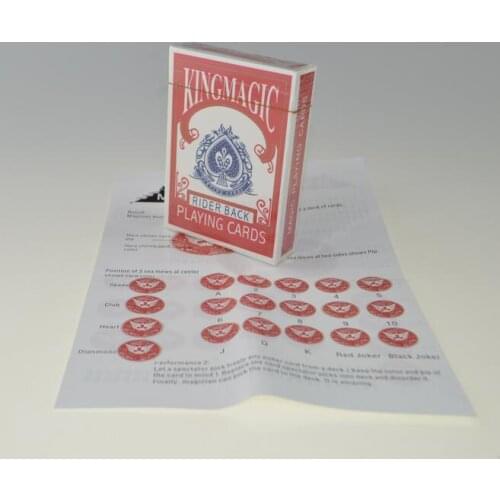 Marked Deck Magic Tricks Playing Card Close Up Street Illusion Gimmick Magia Toys Joke Classic Magie Fun