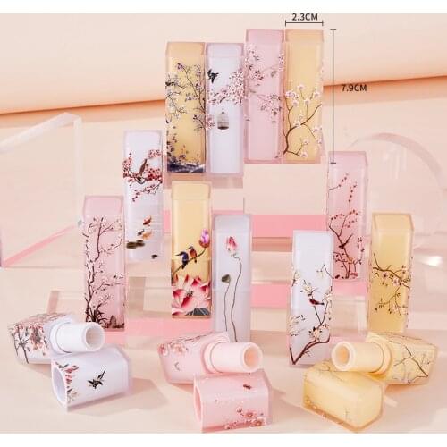 10/30/50pcs New Style 3D Square Lipstick Tube Empty Lip Balm Container Lip Tubes DIY With Sample Pack Bottle Makeup Tool
