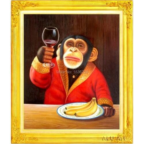 Handmade funny animals halloween party decoration oil painting birthday party decorations kids wall stickers for kids rooms