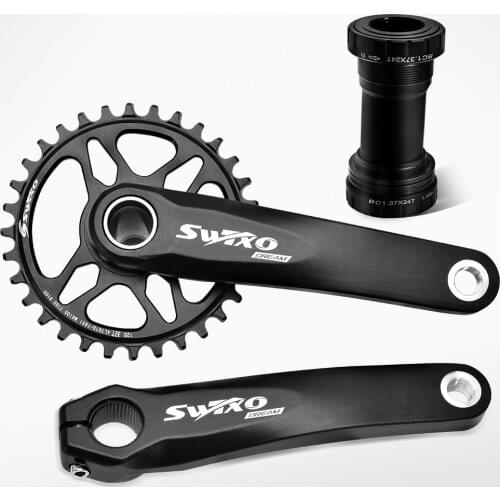 SWTXO Mountain Bike Crankset Bottom Bracket Chainring GXP 32/34/36/38T MTB Bicycle Crank Arm 170mm For SHIMANO, SRAM, Mensah